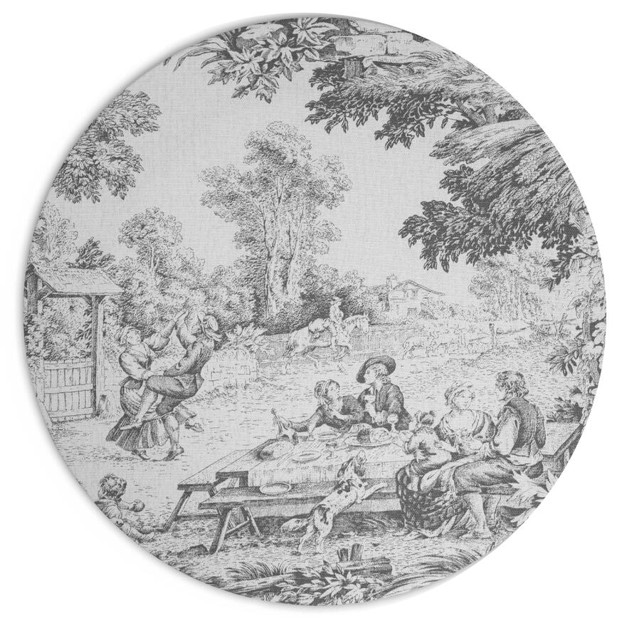 Toile de Jouy nero Toile de Jouy nero