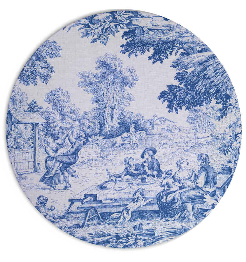 Toile de Jouy blu